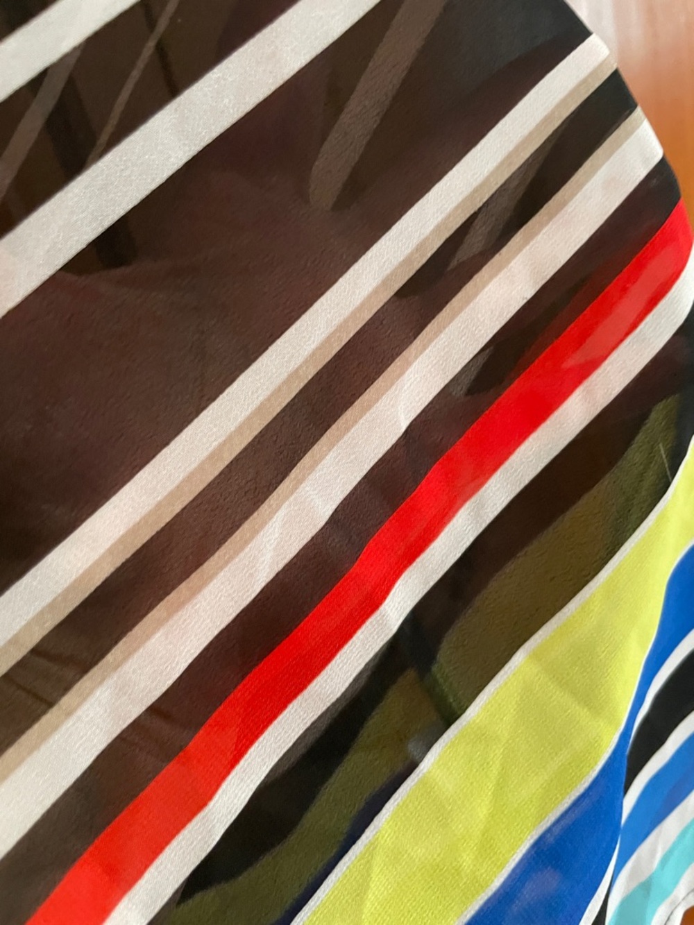 A.N.A a new approach Womens Black Striped Pullover Tunic with Multicolor Accent - Picture 6 of 8